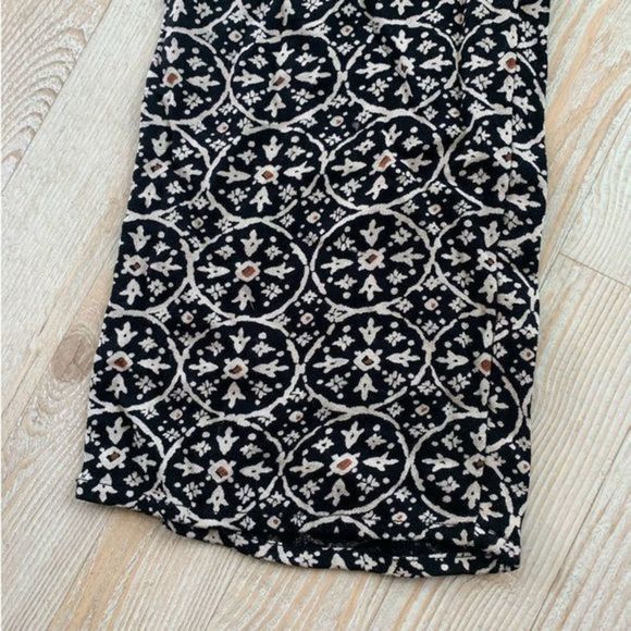 Amuse Society Printed Viscose High Waist Cropped Pants Size L - Picture 3 of 7